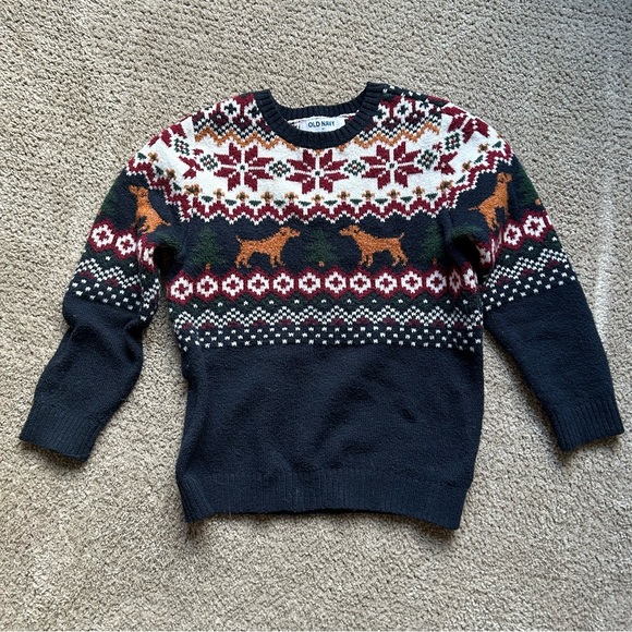 Old Navy Other - Old Navy Blue Nordic Sweater
